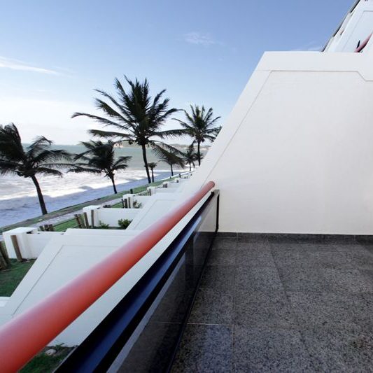 Varanda do Apartamento Luxo com vista lindíssima do mar